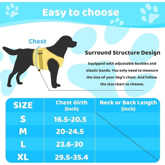 Dog Cooling Vest Harness Lightweight Cooler Jacket Sz Med w Adjustable Buckle - Picture 8 of 11